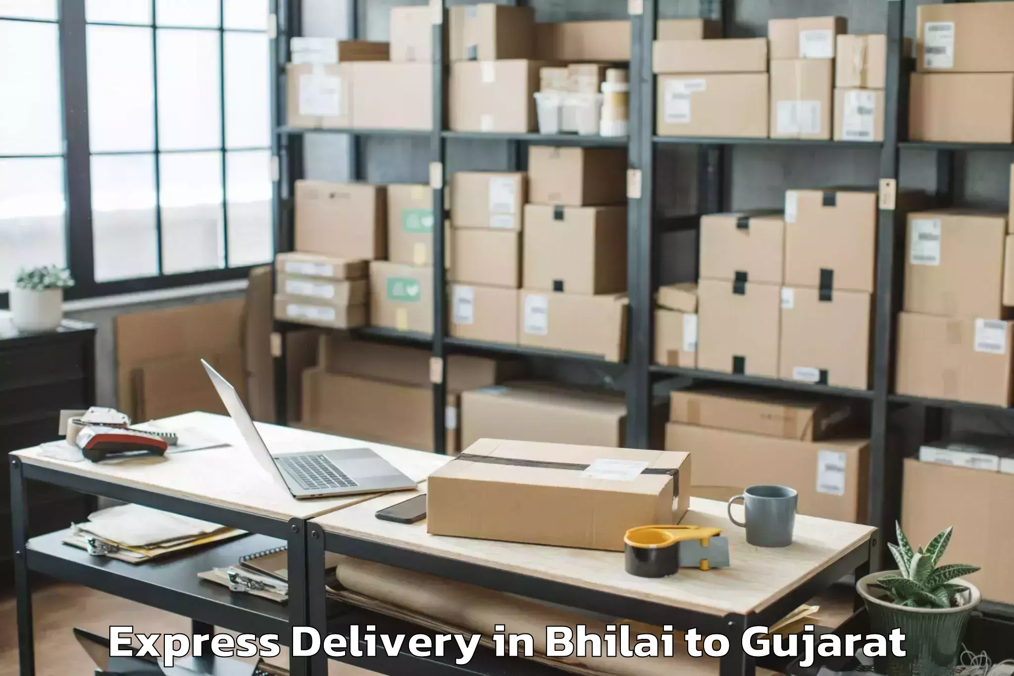 Bhilai to Vadali Express Delivery